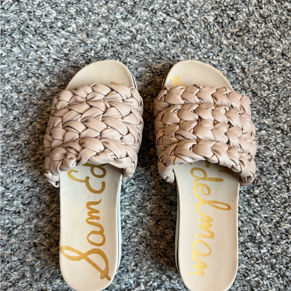 Sam Edelman Women's Tan Slide Sandals